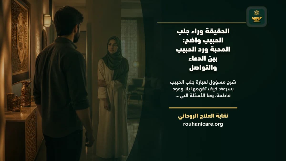 الحقيقة وراء جلب الحبيب بسرعة: المحبة ورد الحبيب بين الدعاء والتواصل