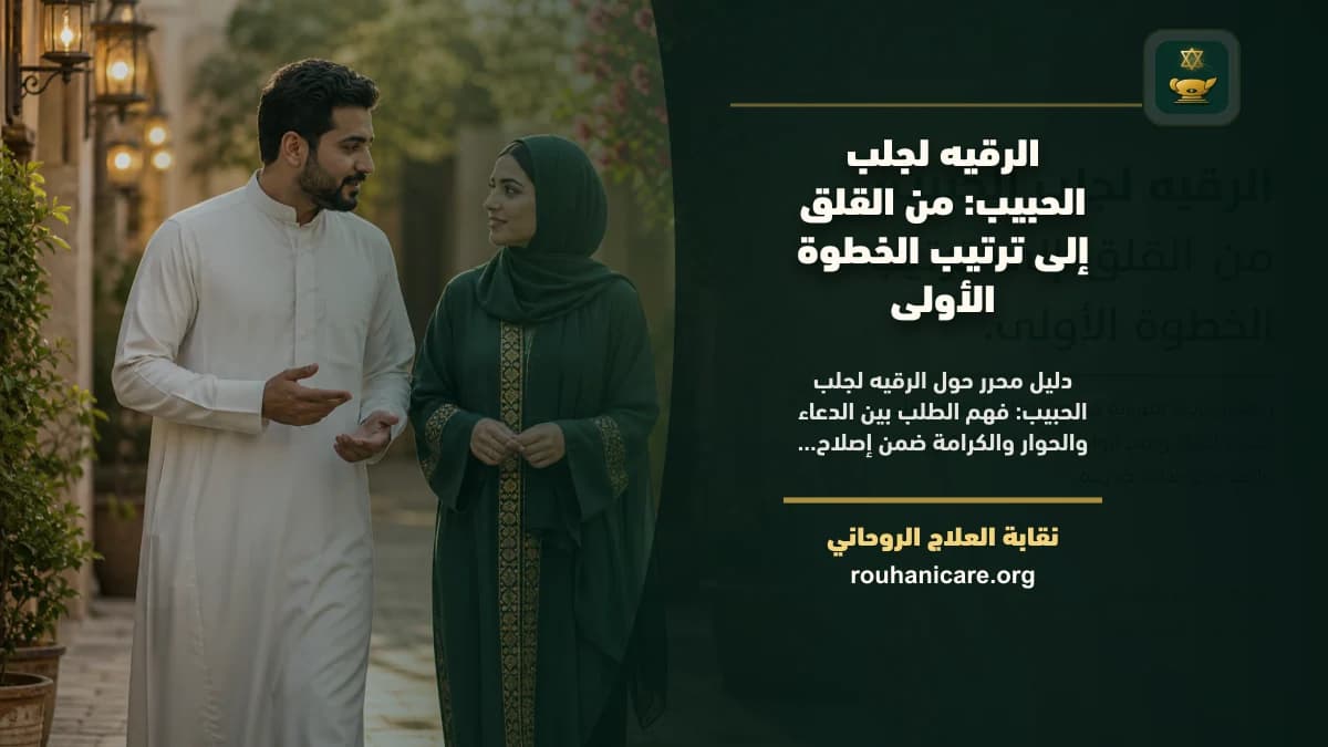 الرقيه لجلب الحبيب: من القلق إلى ترتيب الخطوة الأولى