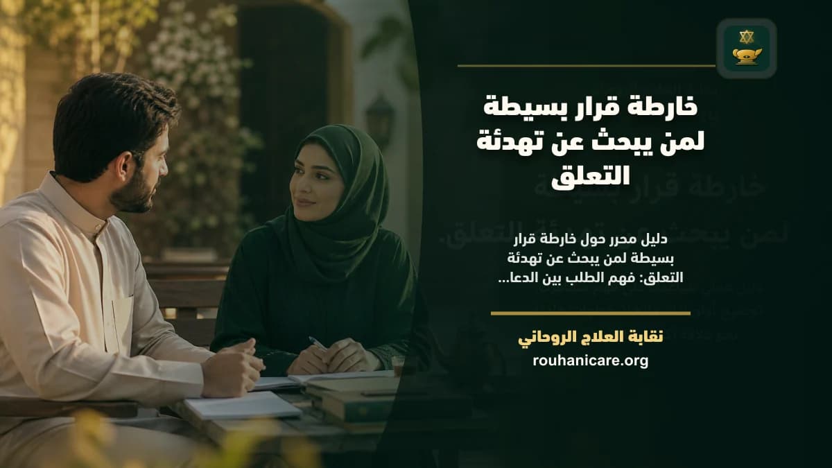 خارطة قرار بسيطة لمن يبحث عن تهدئة التعلق