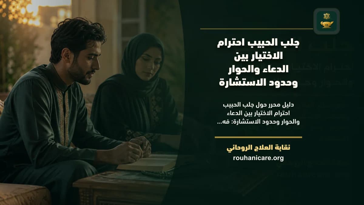 جلب الحبيب احترام الاختيار بين الدعاء والحوار وحدود الاستشارة