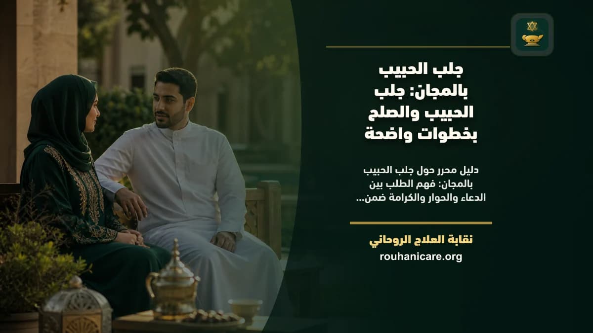 جلب الحبيب بالمجان: جلب الحبيب والصلح بخطوات واضحة