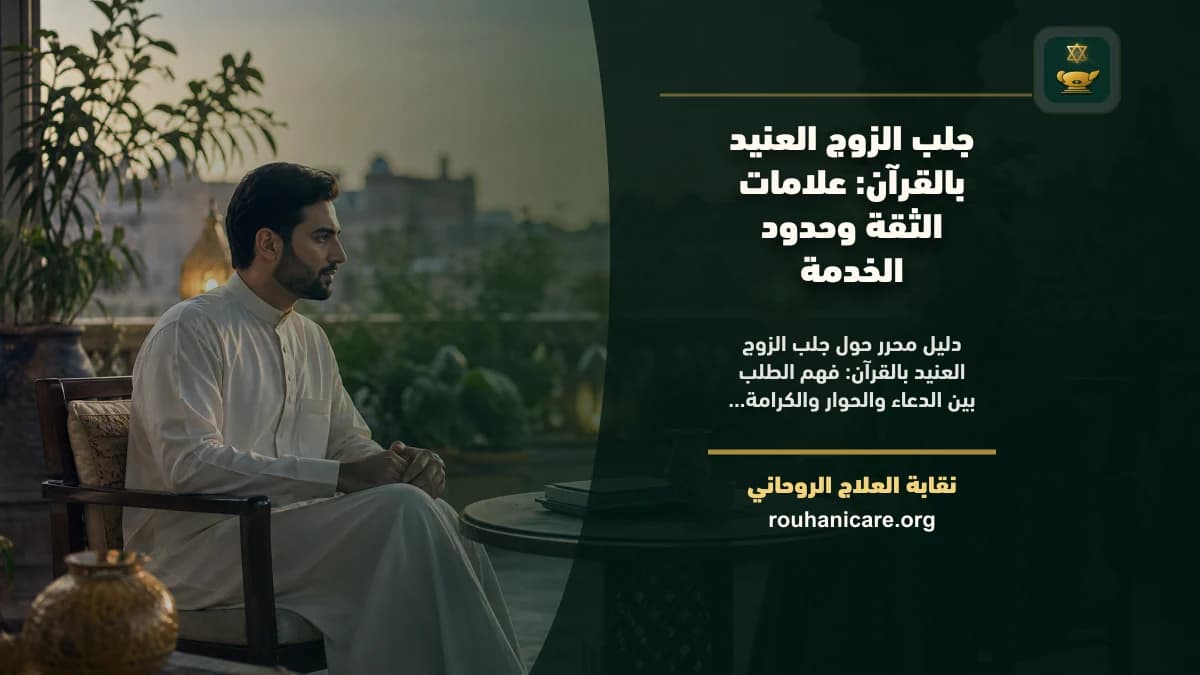 جلب الزوج العنيد بالقرآن: علامات الثقة وحدود الخدمة