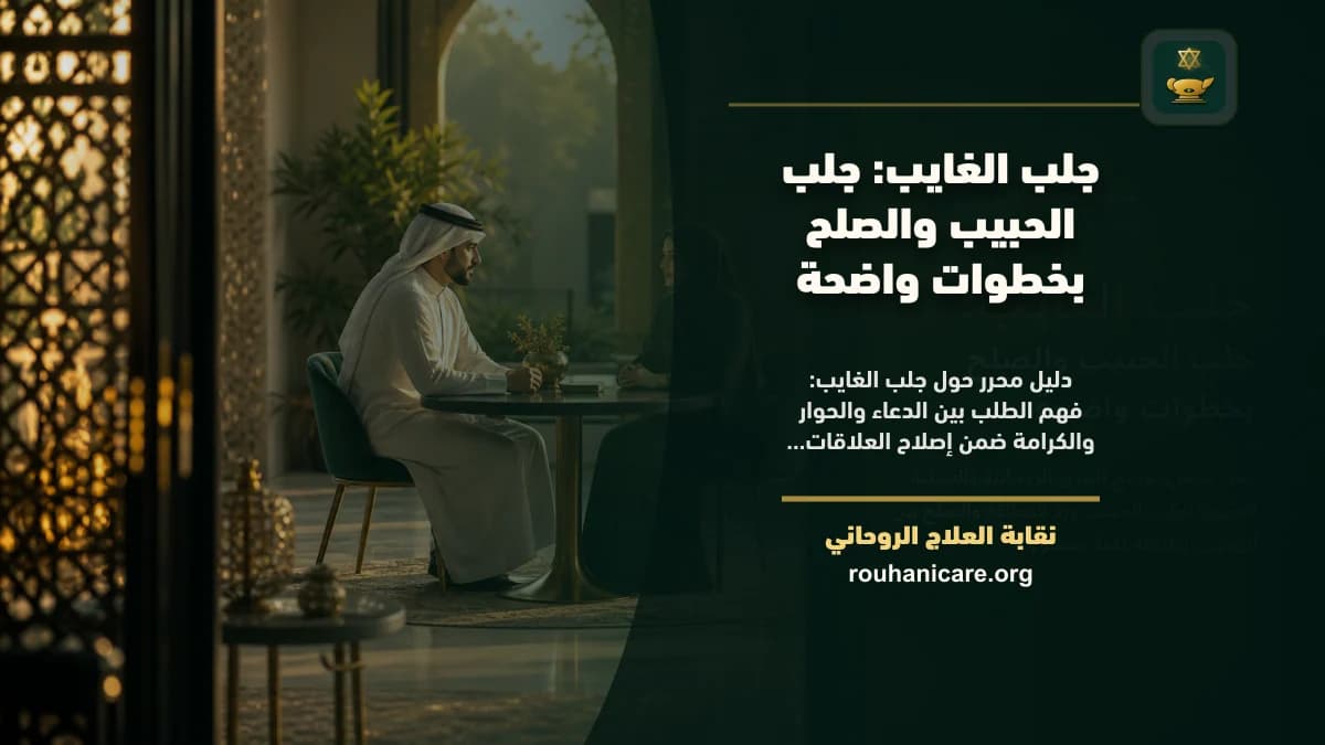 جلب الغايب: جلب الحبيب والصلح بخطوات واضحة