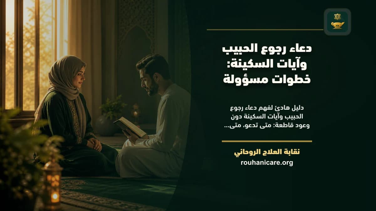دعاء رجوع الحبيب وآيات السكينة: خطوات مسؤولة