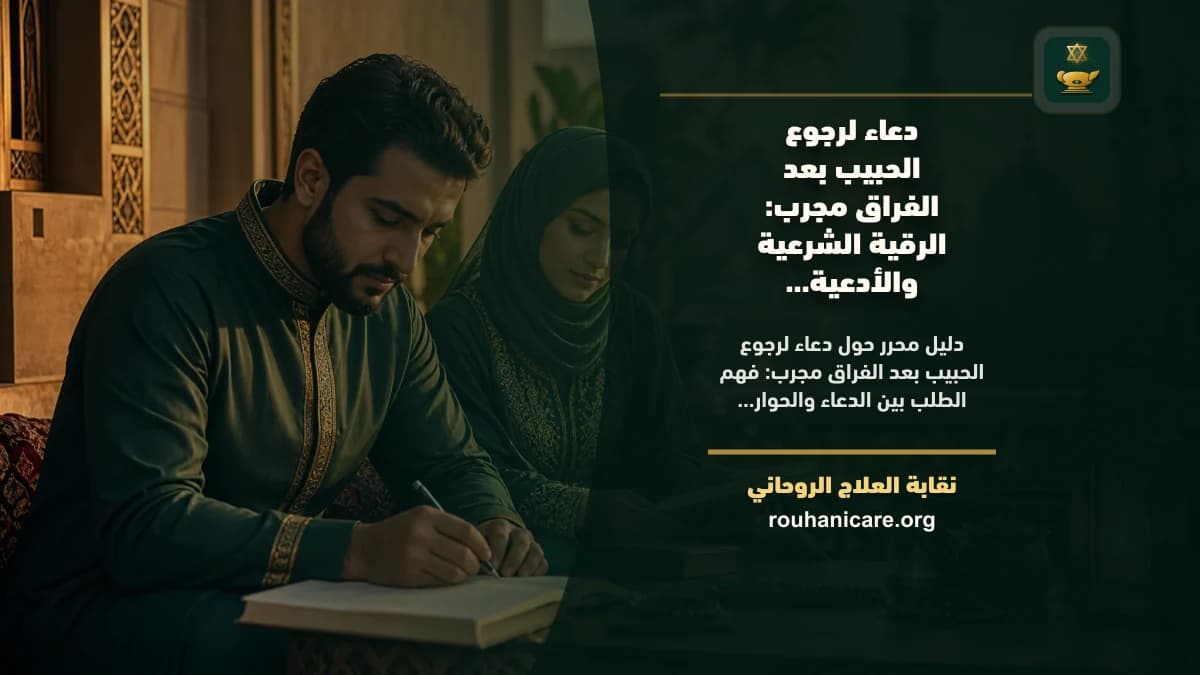 دعاء لرجوع الحبيب بعد الفراق مجرب: الرقية الشرعية والأدعية النبوية للشفاء وتحقيق السكينة