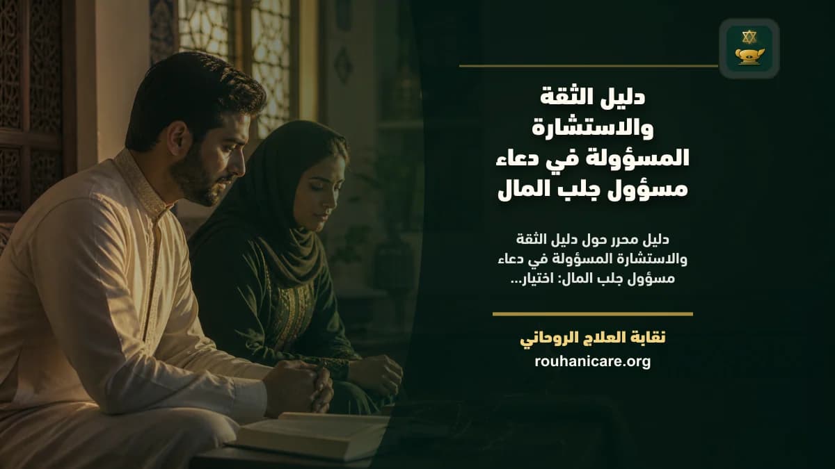 دليل الثقة والاستشارة المسؤولة في دعاء مسؤول جلب المال