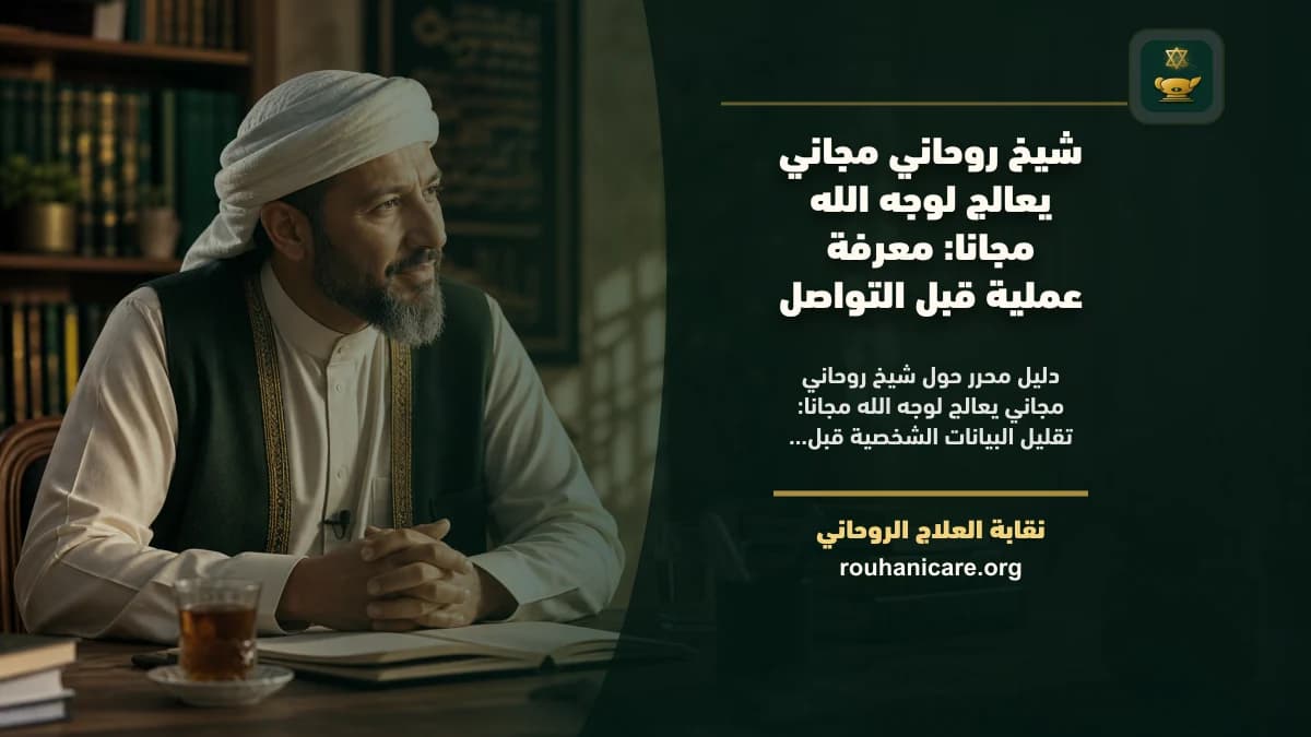 شيخ روحاني مجاني يعالج لوجه الله مجانا: معرفة عملية قبل التواصل