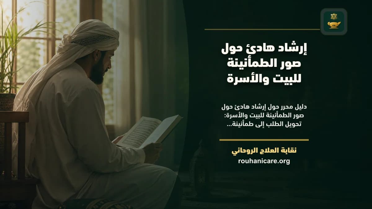 إرشاد هادئ حول صور الطمأنينة للبيت والأسرة