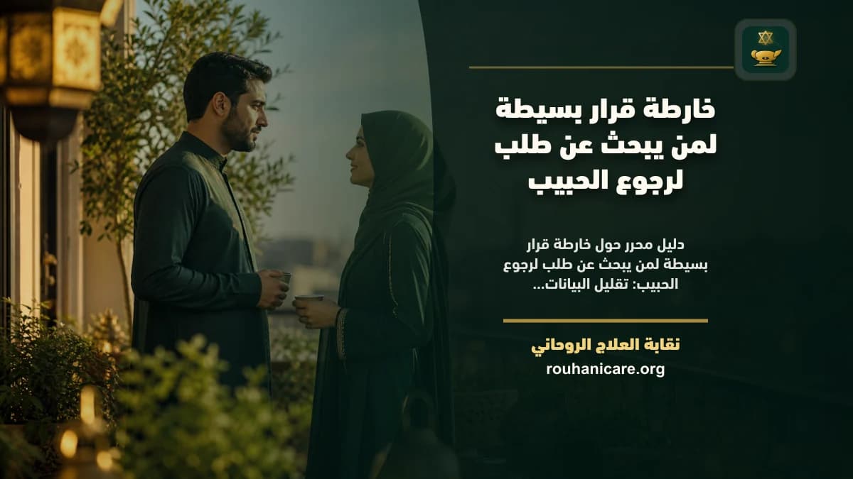 خارطة قرار بسيطة لمن يبحث عن طلب لرجوع الحبيب
