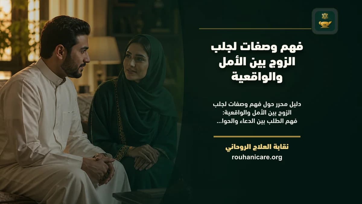 فهم وصفات لجلب الزوج بين الأمل والواقعية