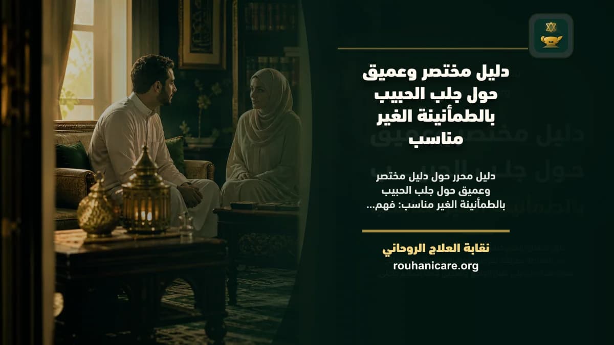 دليل مختصر وعميق حول جلب الحبيب بالطمأنينة الغير مناسب