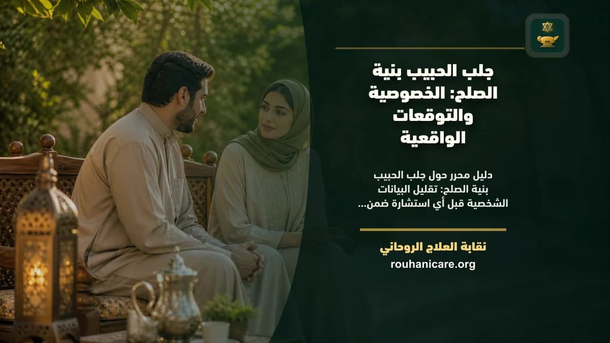 جلب الحبيب بنية الصلح: الخصوصية والتوقعات الواقعية