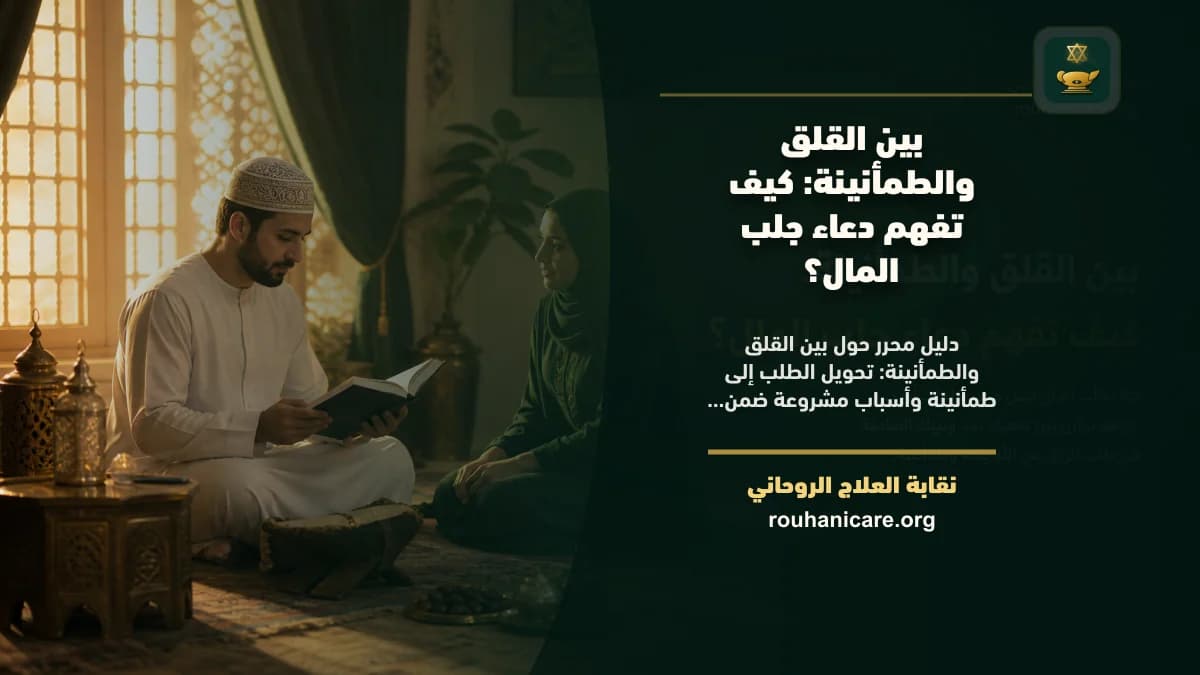 بين القلق والطمأنينة: كيف تفهم دعاء جلب المال؟