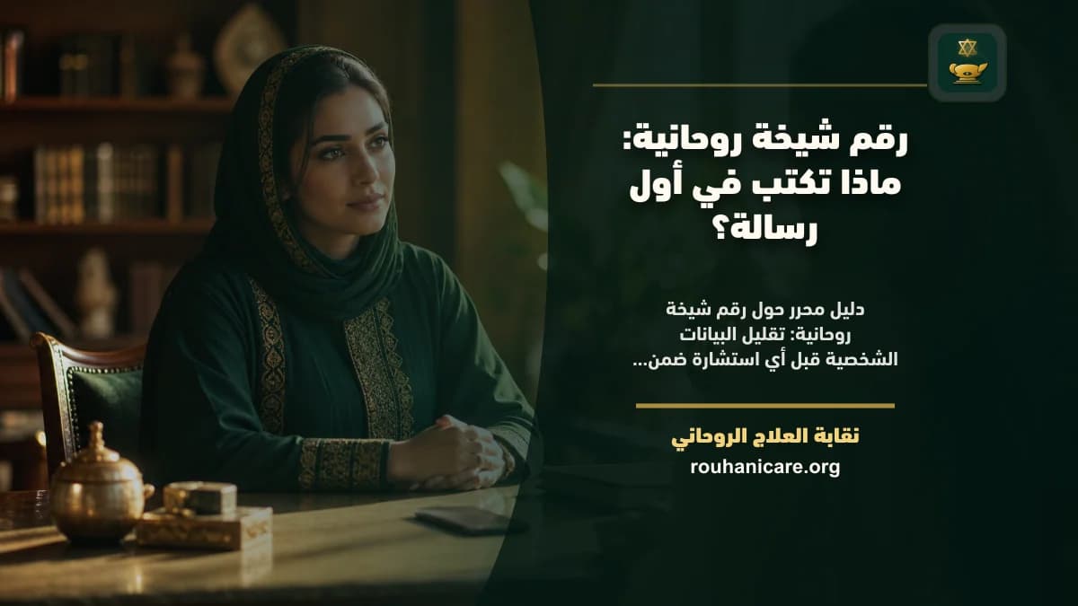رقم شيخة روحانية: ماذا تكتب في أول رسالة؟