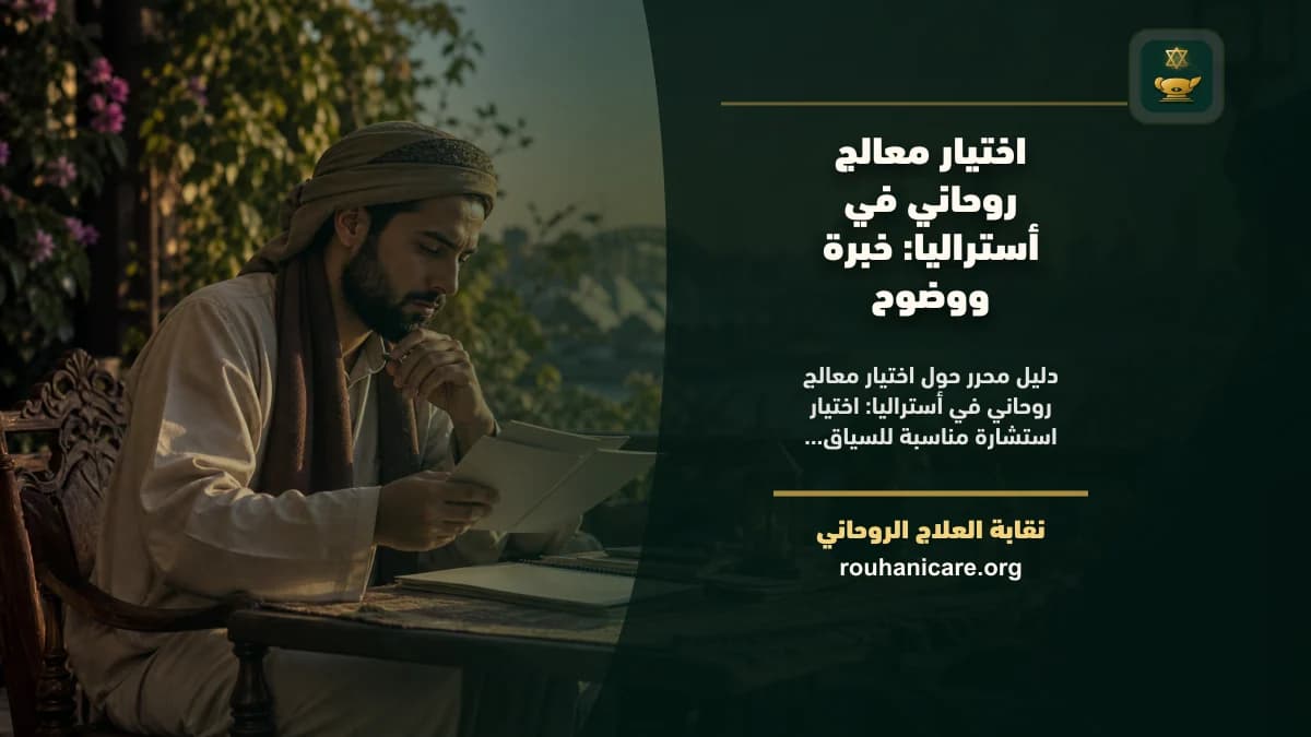 اختيار معالج روحاني في أستراليا: خبرة ووضوح
