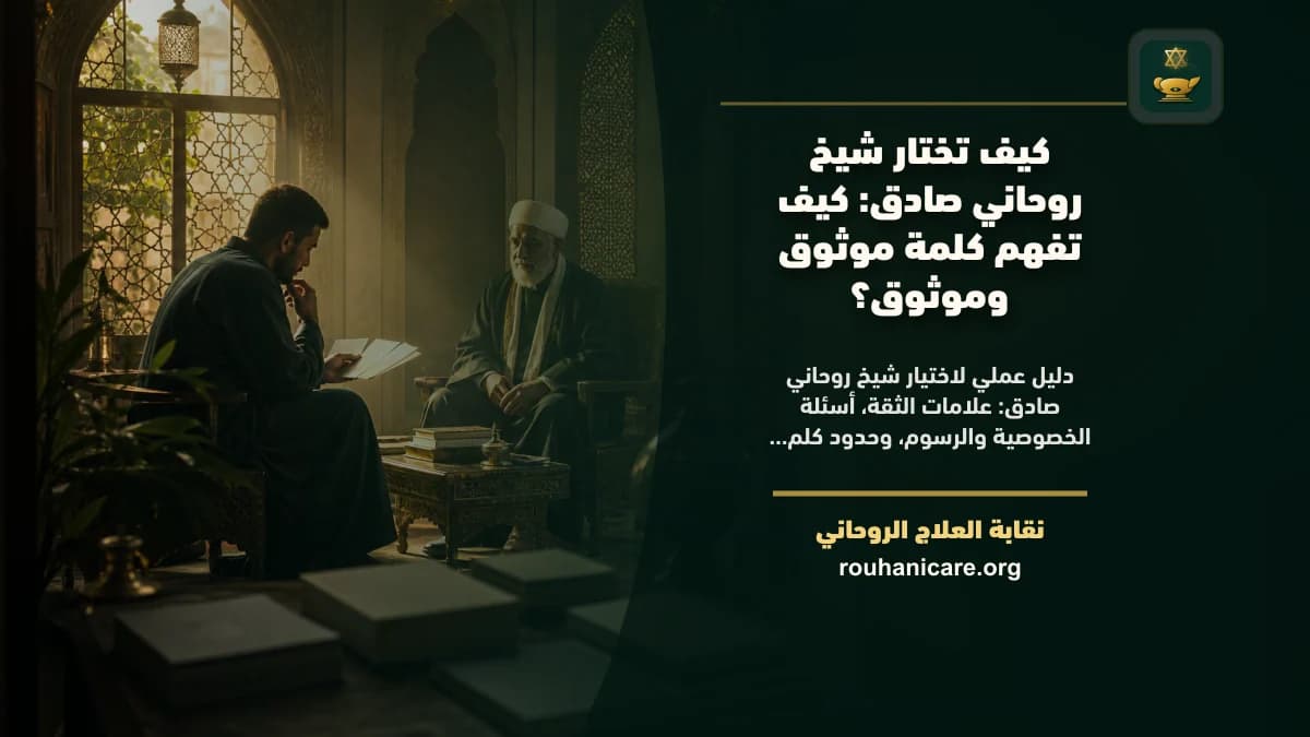 كيف تختار شيخ روحاني صادق: كيف تفهم كلمة مضمون وموثوق؟
